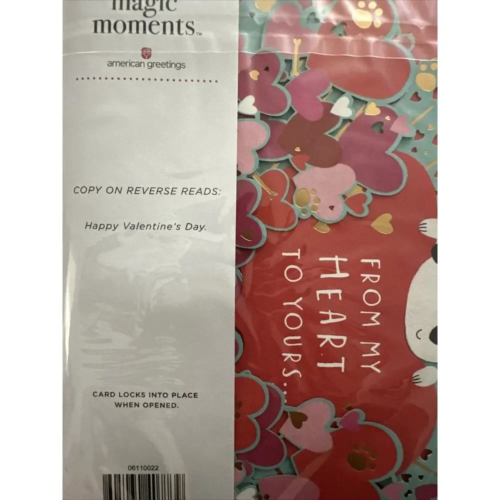American Greetings Magic Moments Pop-Up Valentine's Day Cards Lot of 2